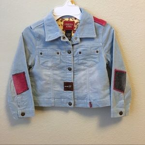🎉HP🎉Guess Flower Corduroy Jacket w/ Patches | girls 6